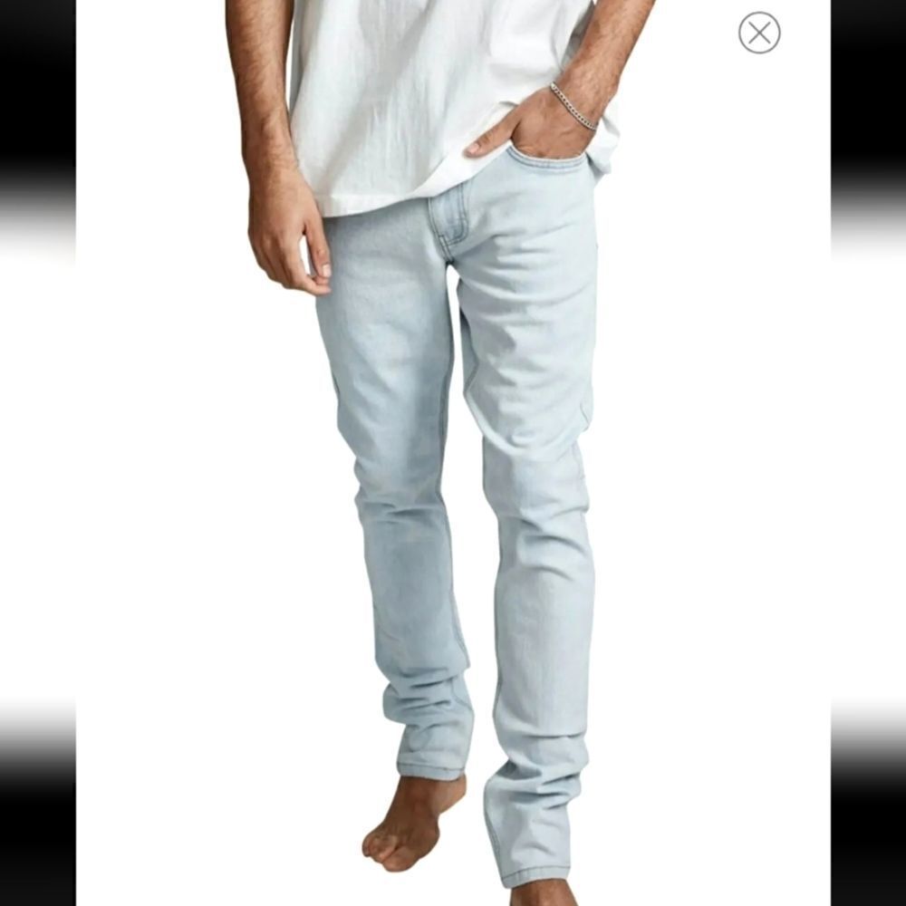 Cotton On Men's Slim Jeans - Light Blue
